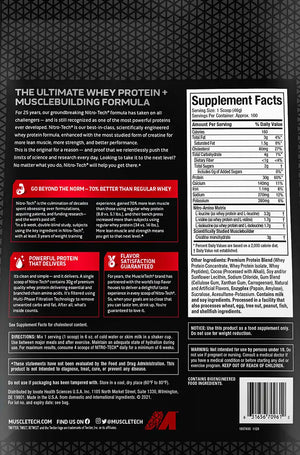 MuscleTech, NitroTech Whey Protein, 1.81 kg