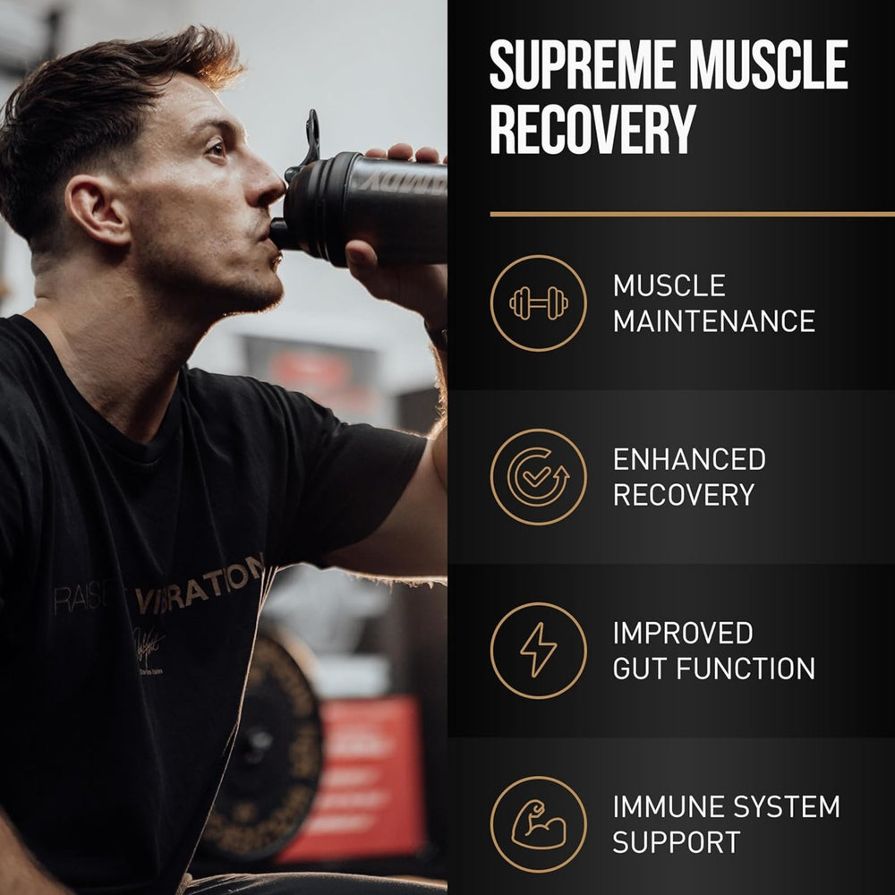 DY Nutrition The Glutamine Powder | 4.5g L-Glutamine & 45mg Beta-Glucan | 66 Servings | Unflavoured