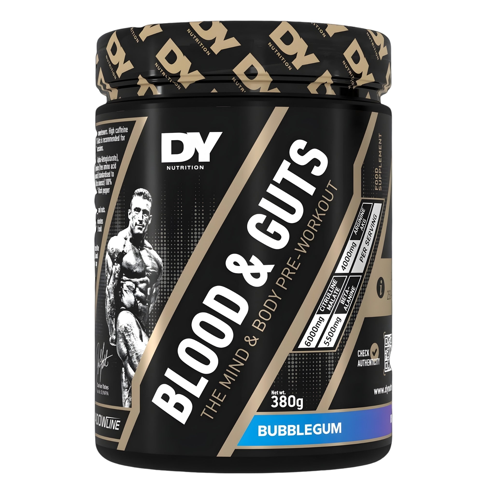 DY Nutrition - Blood and Guts Pre Workout Powder, 380g