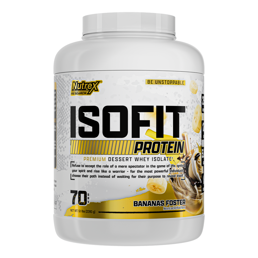 Nutrex Research IsoFit | Whey Protein Powder Instantized 100% Whey Protein Isolate
