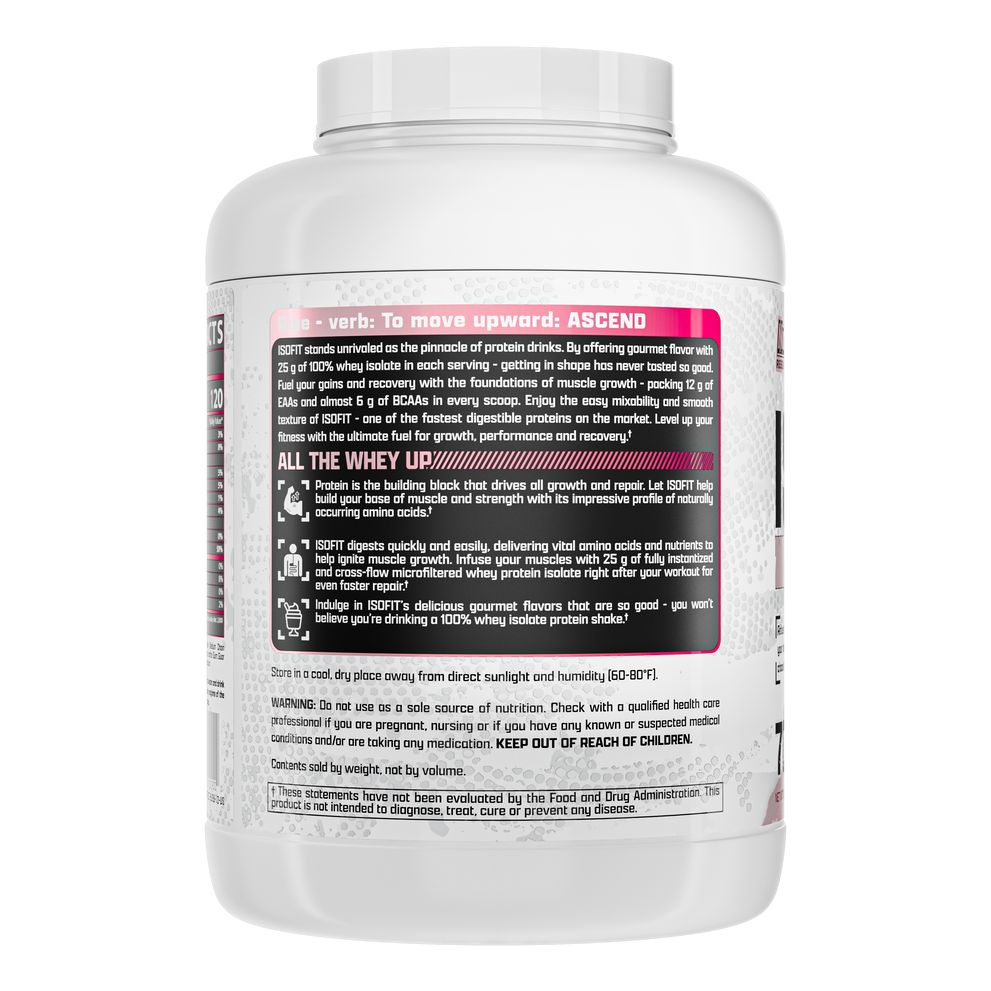 Nutrex Research IsoFit | Whey Protein Powder Instantized 100% Whey Protein Isolate