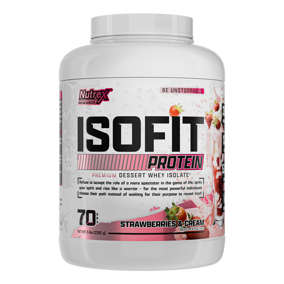 Nutrex Research IsoFit | Whey Protein Powder Instantized 100% Whey Protein Isolate