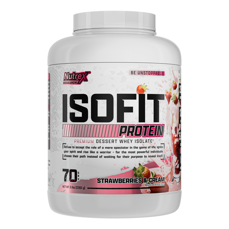 Nutrex Research IsoFit | Whey Protein Powder Instantized 100% Whey Protein Isolate