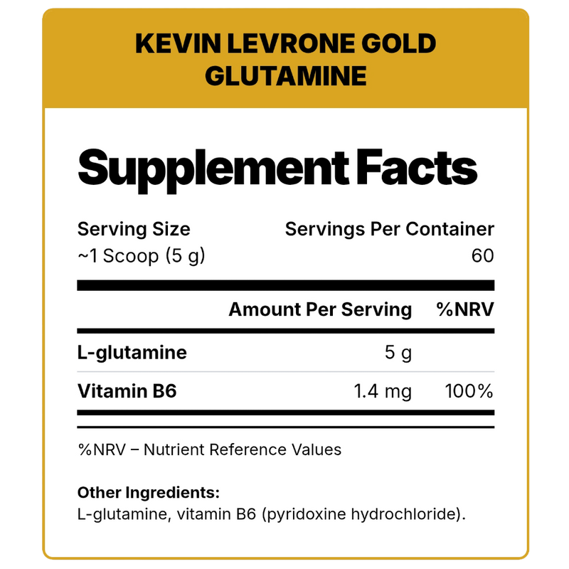 Kevin Levrone, Gold Glutamine, 300g, 60 Servings