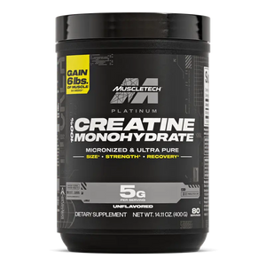 MuscleTech, Platinum 100% Creatine, Unflavored, 400G, 80 Servings