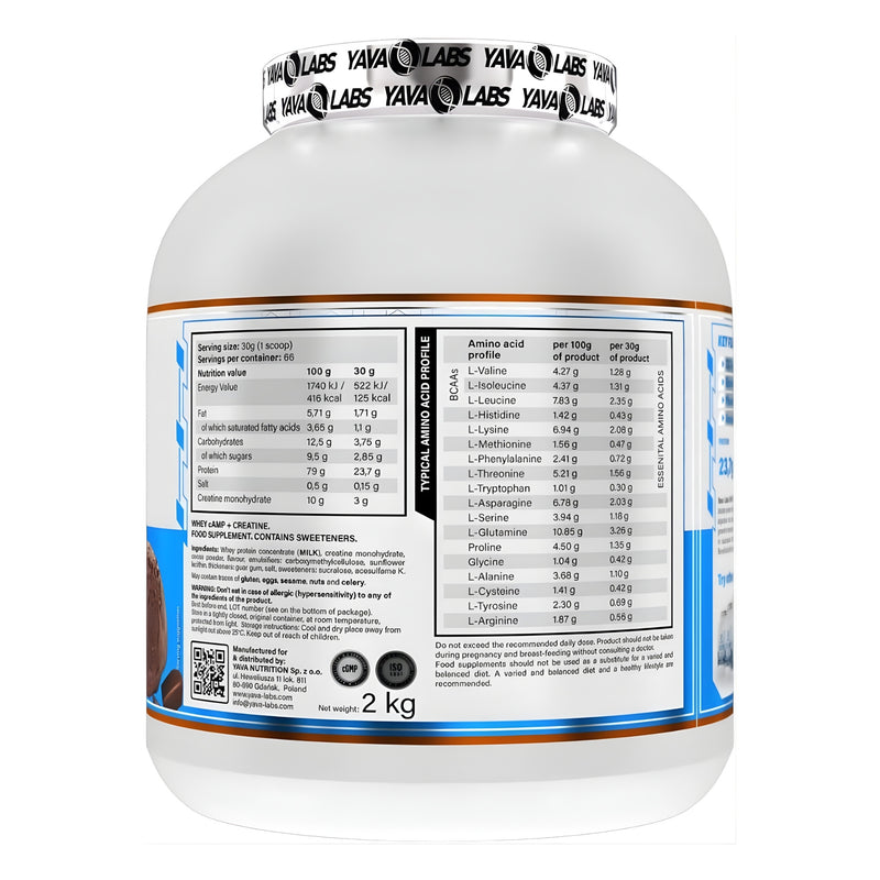 Yava labs | Whey camp + creatine 2kg
