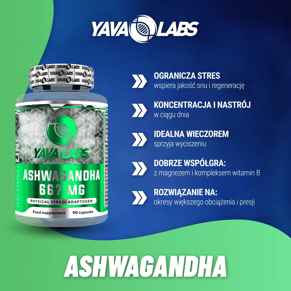 Yava Labs | Ashwagandha 600 mg | 90 caps