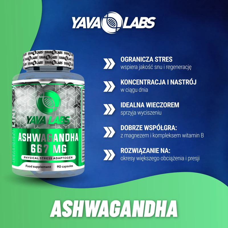 Yava Labs | Ashwagandha 600 mg | 90 caps