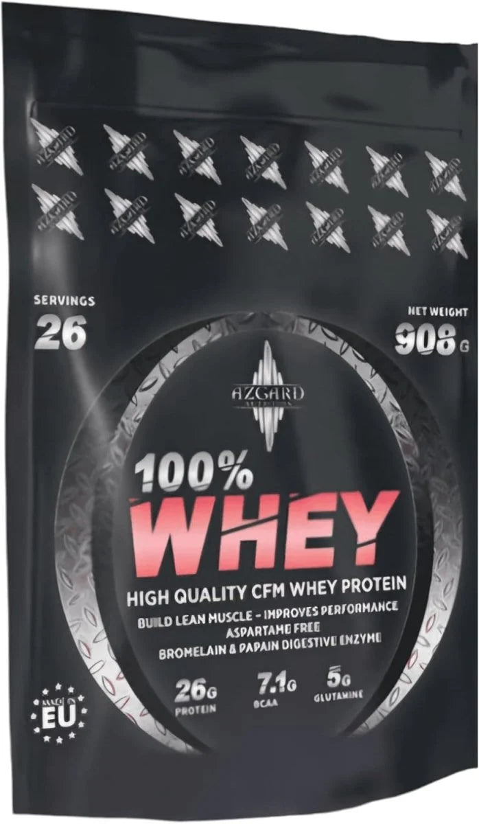 Azgard Nutrition 100% Whey Protein Powder - 26 Servings