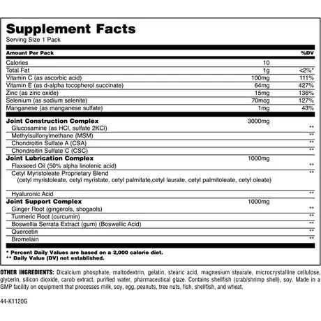 Animal, Flex, 44 Pill Packs, 44 Servings