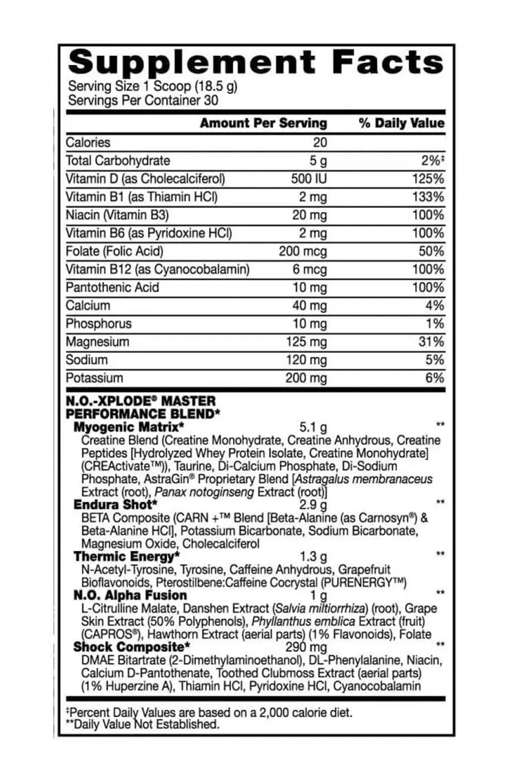 BSN N.O.-Xplode Pre Workout