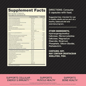 Optimum Nutrition Opti-Women Multivitamin - Vitamin C, D, Zinc & Iron - 120 Capsules