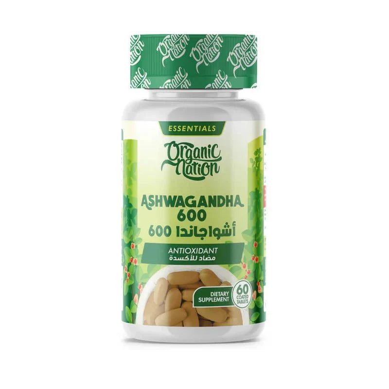 Organic Nation Ashwagandha 600mg - 60 Tablets