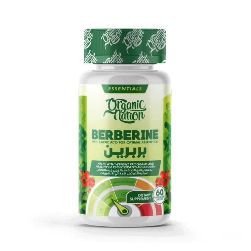 Organic Nation Berberine Supplement - Metabolic Support, 60 Capsules