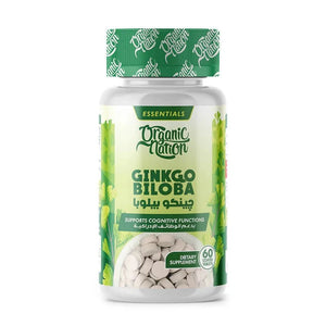 Organic Nation Ginkgo Biloba 60mg - Brain Support - 60 Tablets