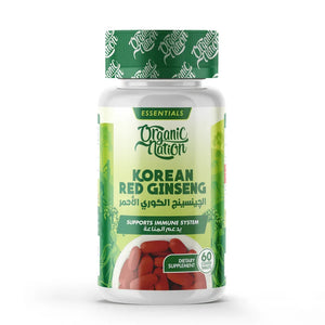 Organic Nation Red Korean Ginseng - 60 Tablets