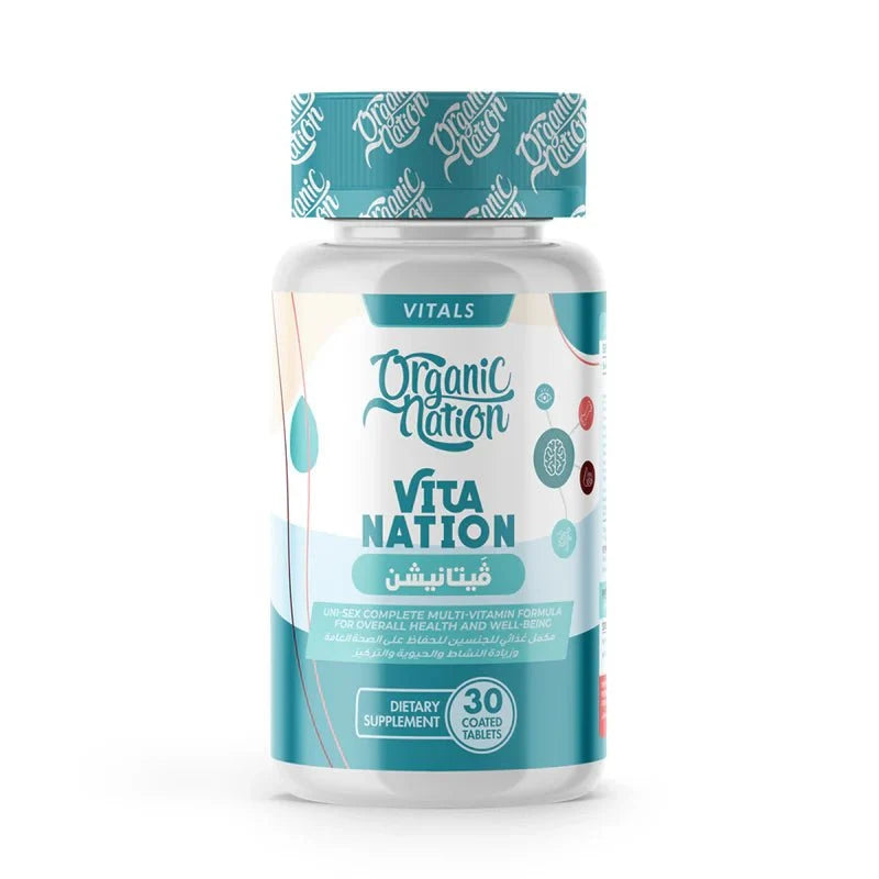 Organic Nation Vitamin Nation Multivitamin - 30 Tablets